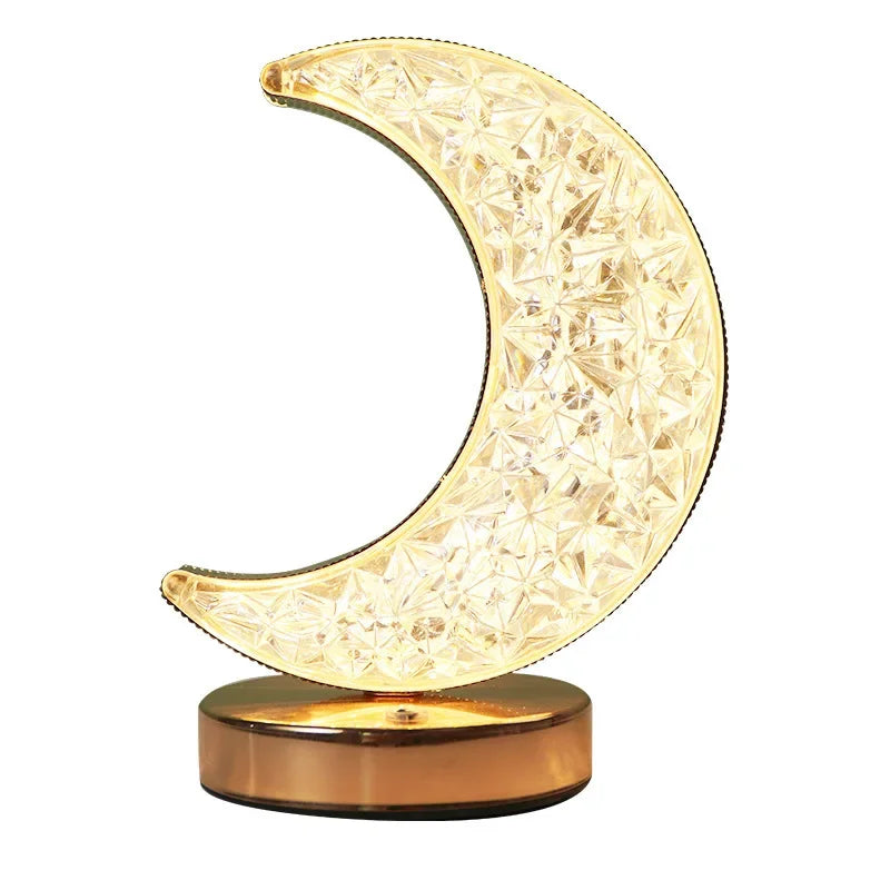 3D Moon Lamp Bedside Night Light USB Dimmable LED Glow