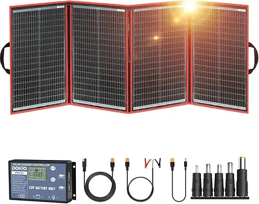 Portable 200W Foldable Solar Panel Kit With Controller And USB