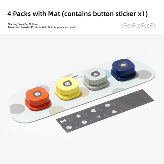 Mewoofun Recordable Dog Communication Buttons Set