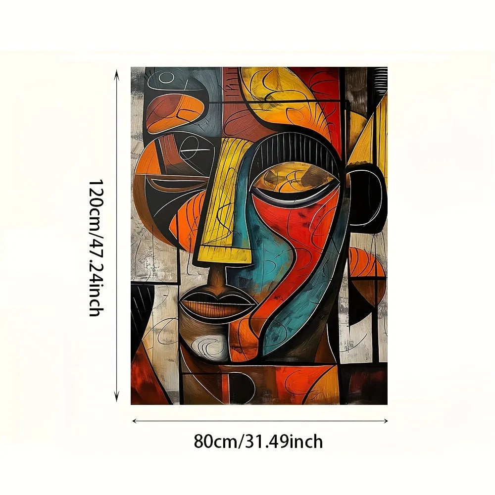Abstract African Art Canvas Print Frameless Wall Art