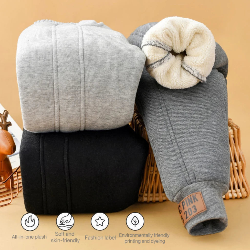 Kate's Dream Unisex Winter Padded Plush Velvet Kids Pants