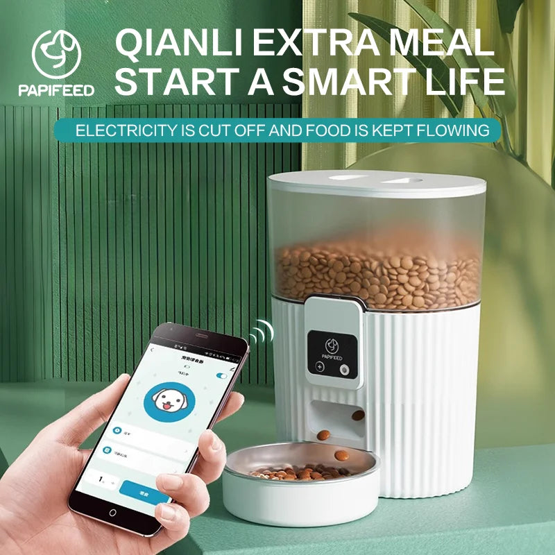 PAPIFEED Smart Cat and Dog Automatic Feeder with WiFi Control