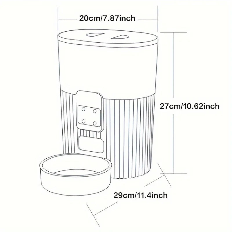 PAPIFEED Smart Cat and Dog Automatic Feeder with WiFi Control