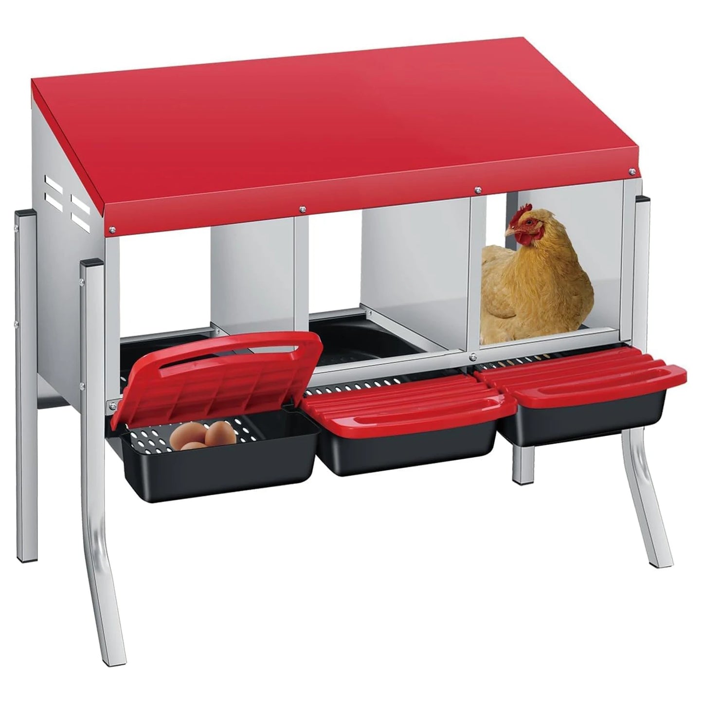 TWISTER.CK Automatic Egg Collection Multi Compartment Chicken Nest Box