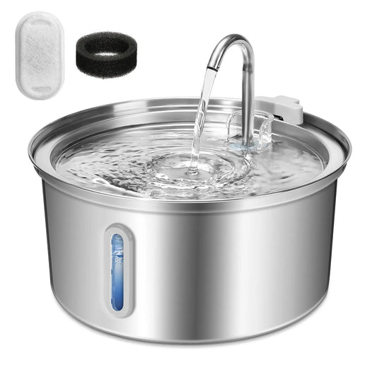 Cat Water Fountain Stainless Steel 108oz Ultra Quiet Pump