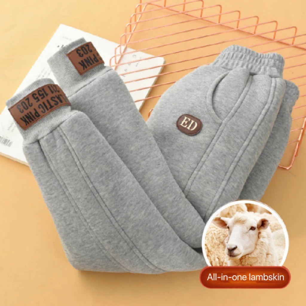 Kate's Dream Unisex Winter Padded Plush Velvet Kids Pants