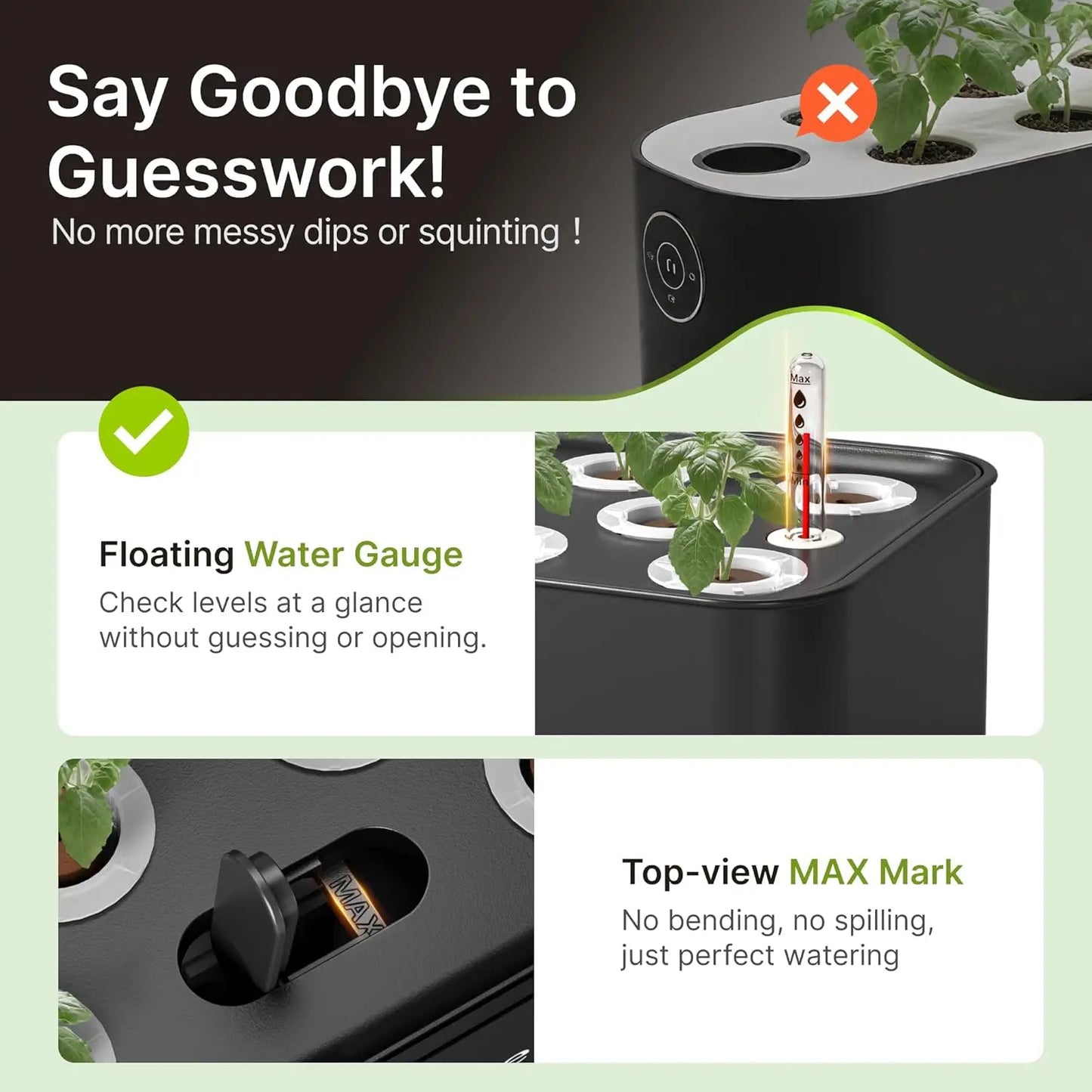 12 Pod Hydroponic Indoor Garden Kit With LED Grow Light