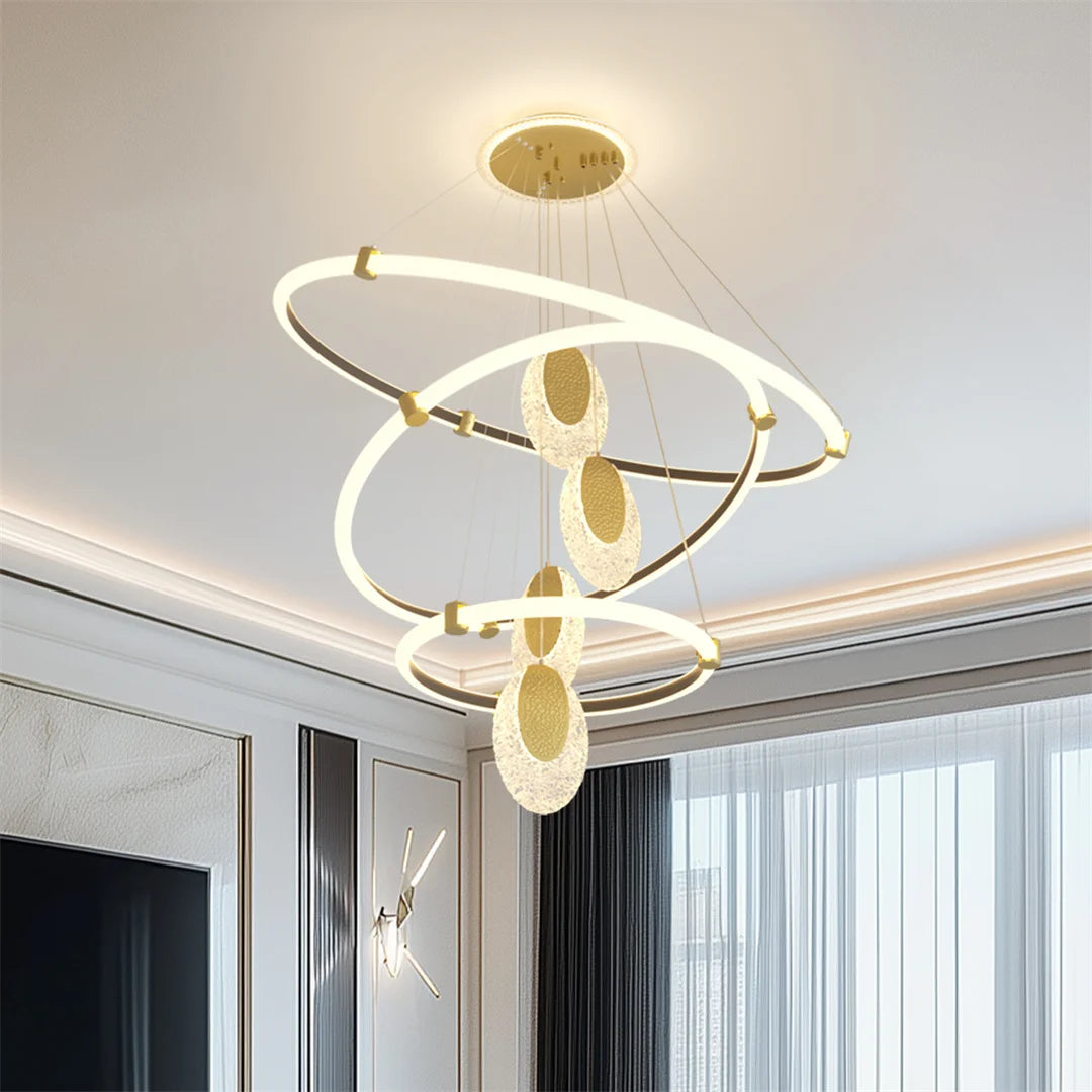 LUVODI 3 Layer LED Ceiling Chandelier Pendant Lamp Fixture