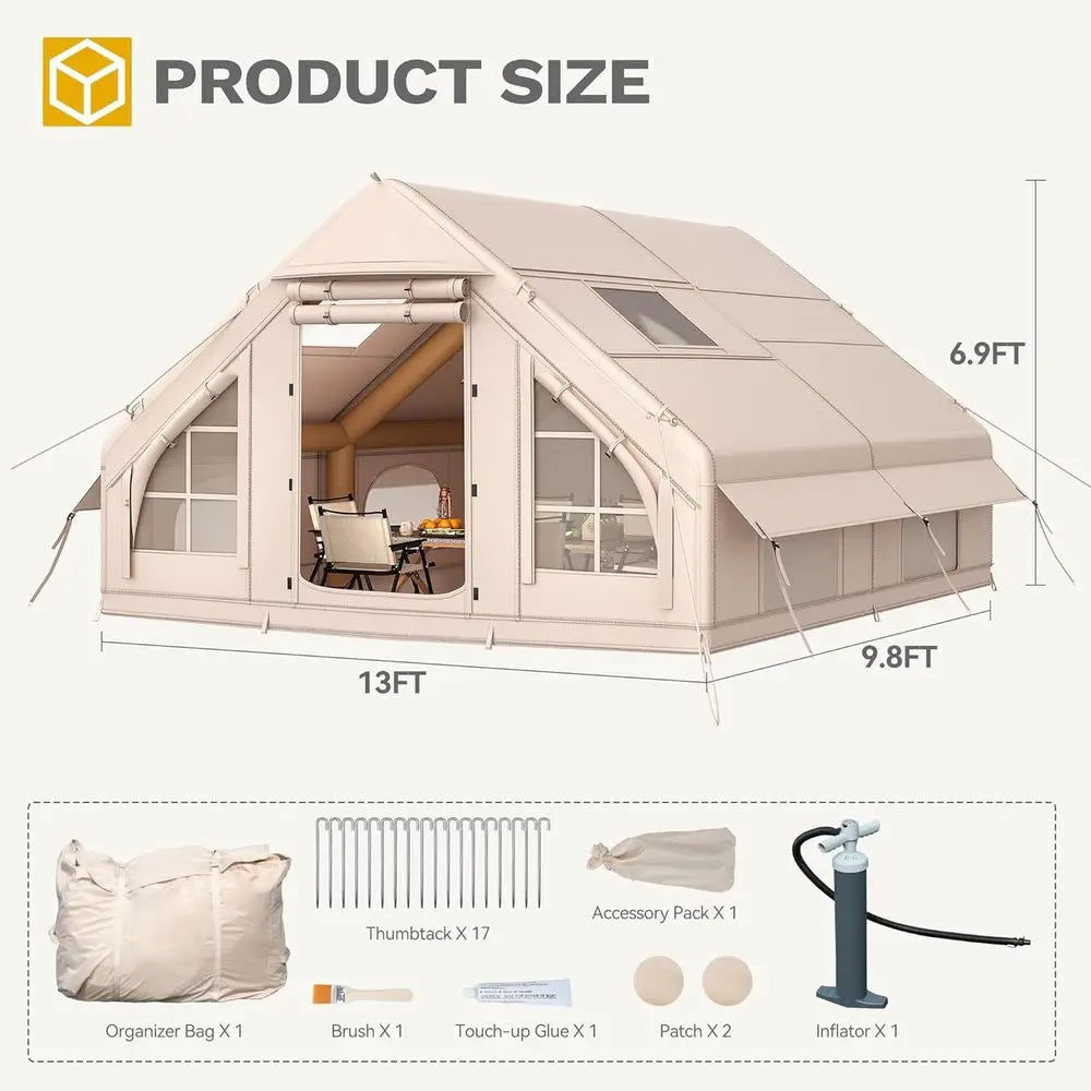 Waterproof Camping Tent With Pump For Glamping And Outdoor