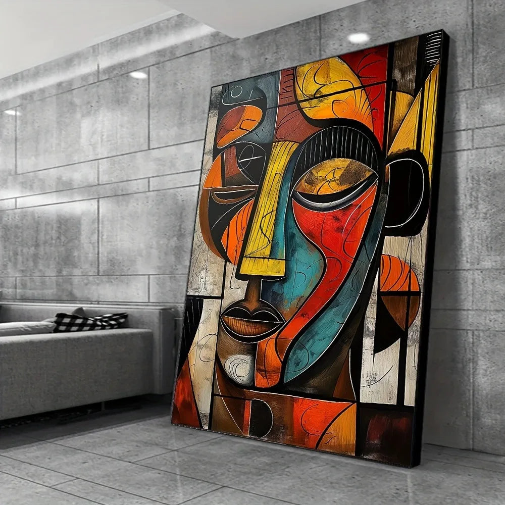Abstract African Art Canvas Print Frameless Wall Art