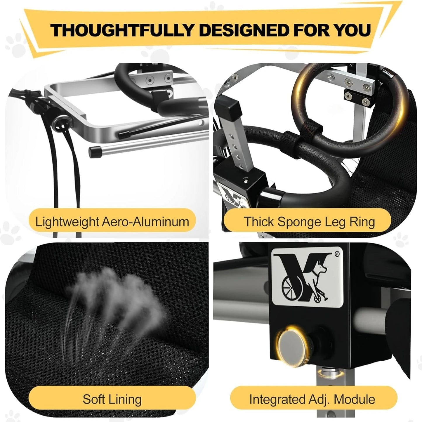 All Terrain Dog Wheelchair For Back Legs Medium To Large