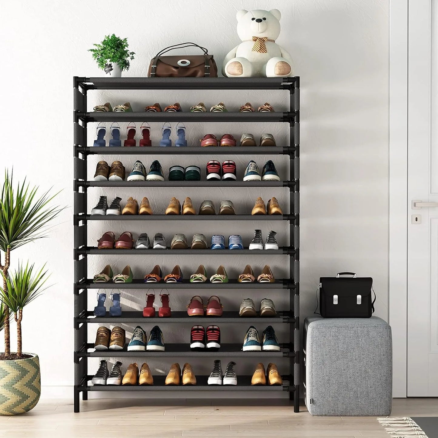 Tribesigns Large Capacity Multi Layer Shoe Rack 50 Pairs