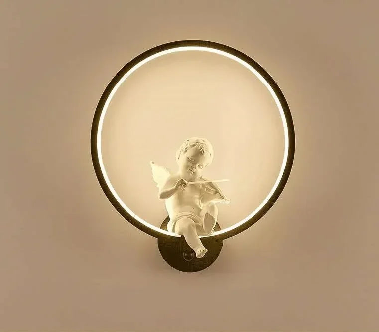 Angel Wall Lamp Led 18W Tricolor Dimming Bedside Nightlight