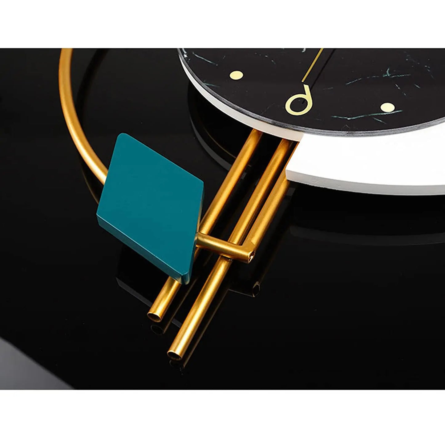 22 Inch Marble Wall Clock Nordic Style Luxury Silent