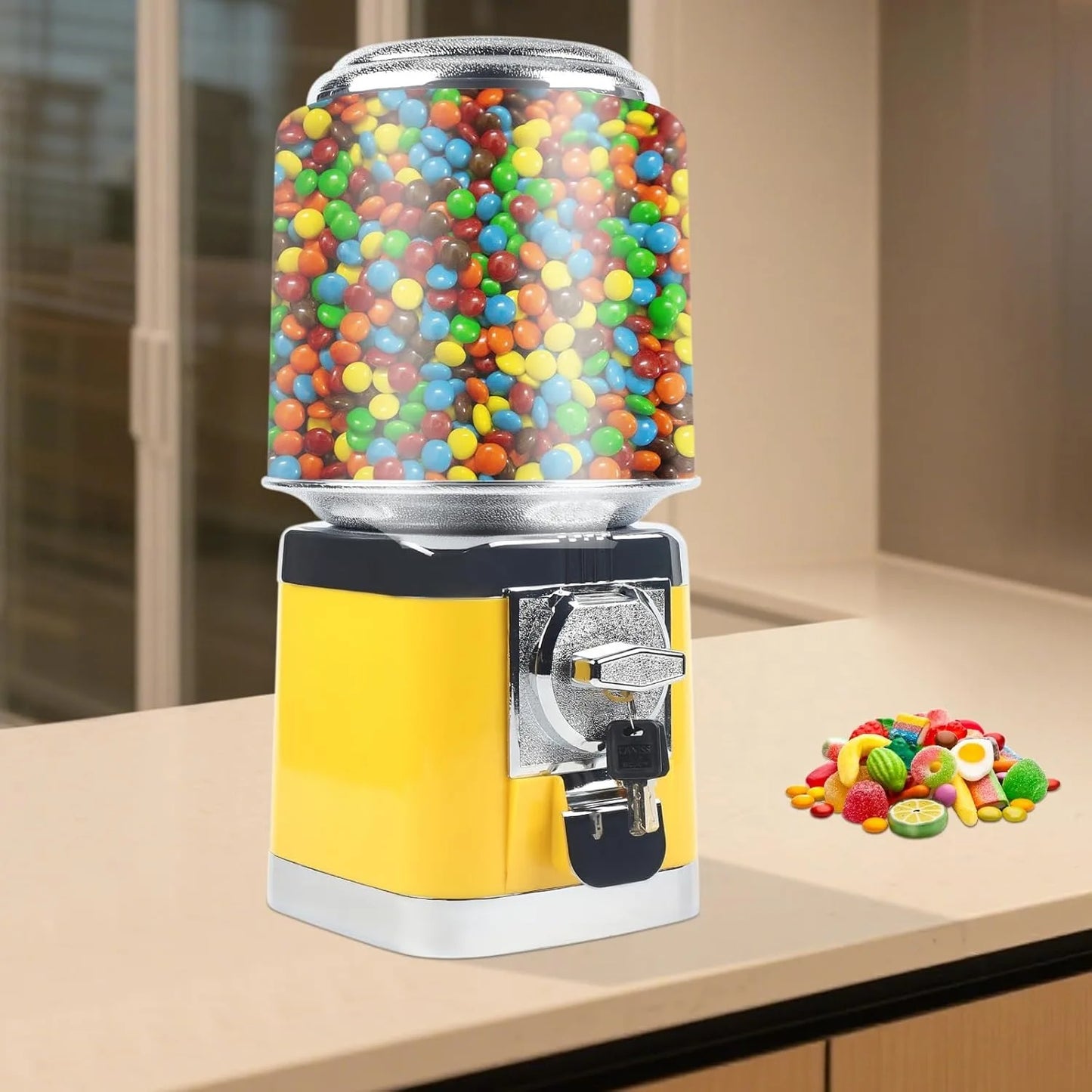 Candy Gumball Vending Machine Automatic Dispenser For Gaming Stores