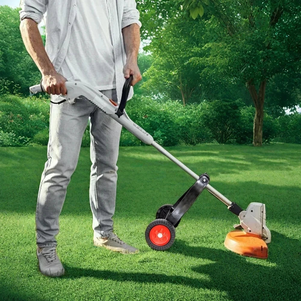 Universal Adjustable Lawn Mower Support Wheel Attachment