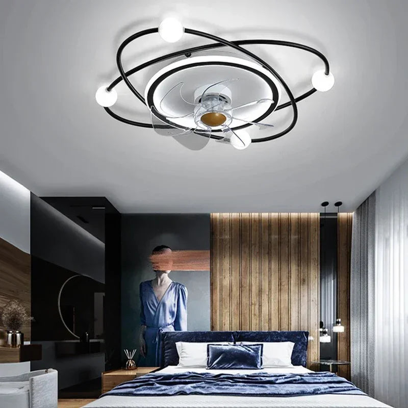 Invisible Integrated Ceiling Fan Light for Living Rooms and Bedrooms