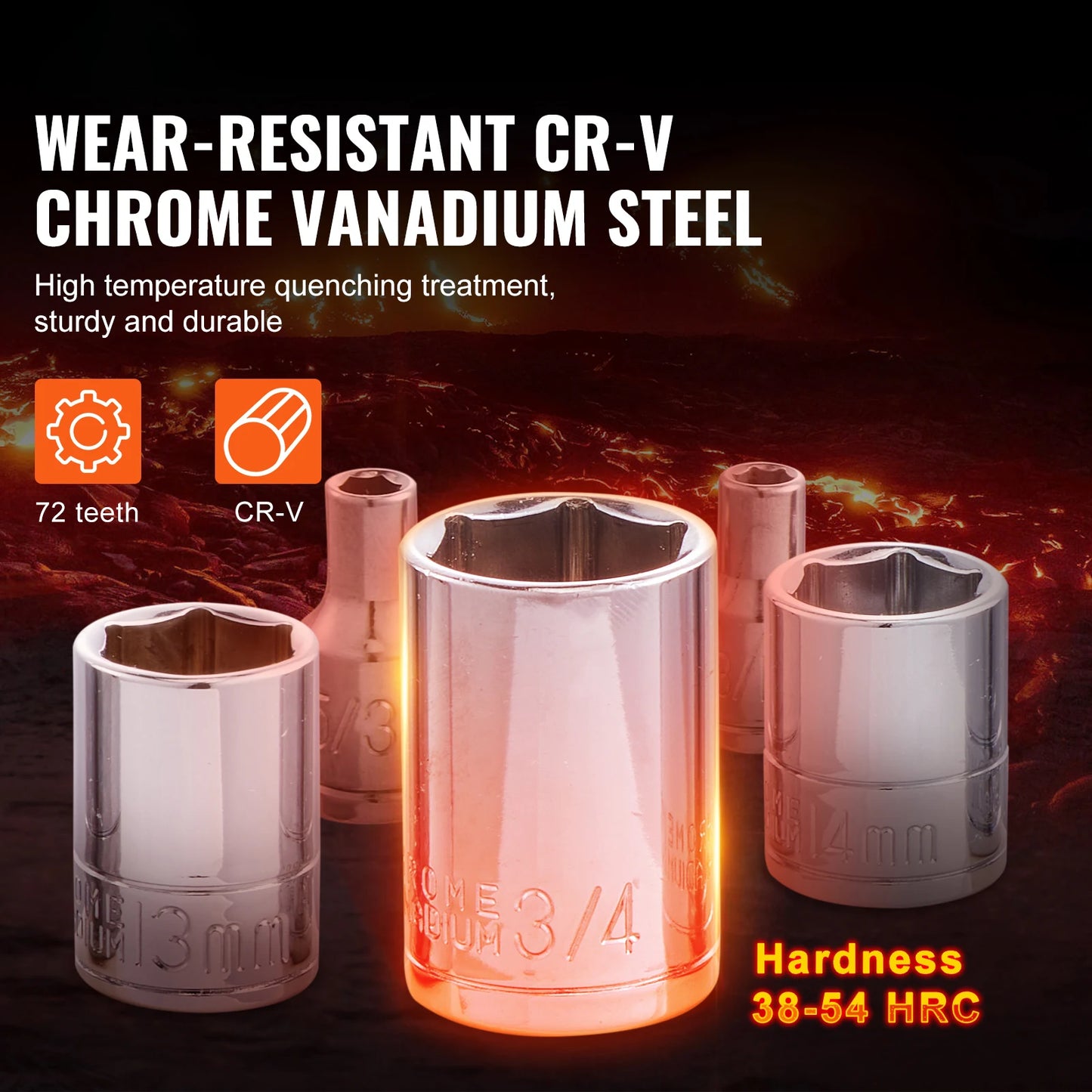 SucceBuy Mechanics Tool Set And Socket 450 Piece SAE Metric