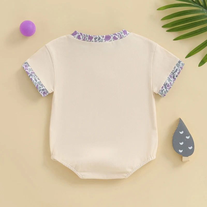 Cute Cartoon Animal Print Romper Jumpsuit Kids Unisex