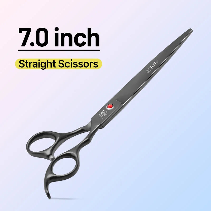 Fenice Rainbow Black Dog Grooming Scissors Shears Set