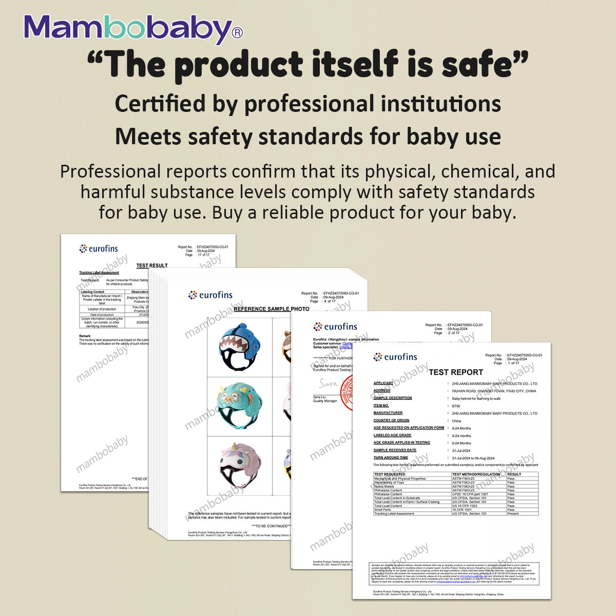 Mambobaby Safe Anti-Shock Baby Helmet for Crawling Infants