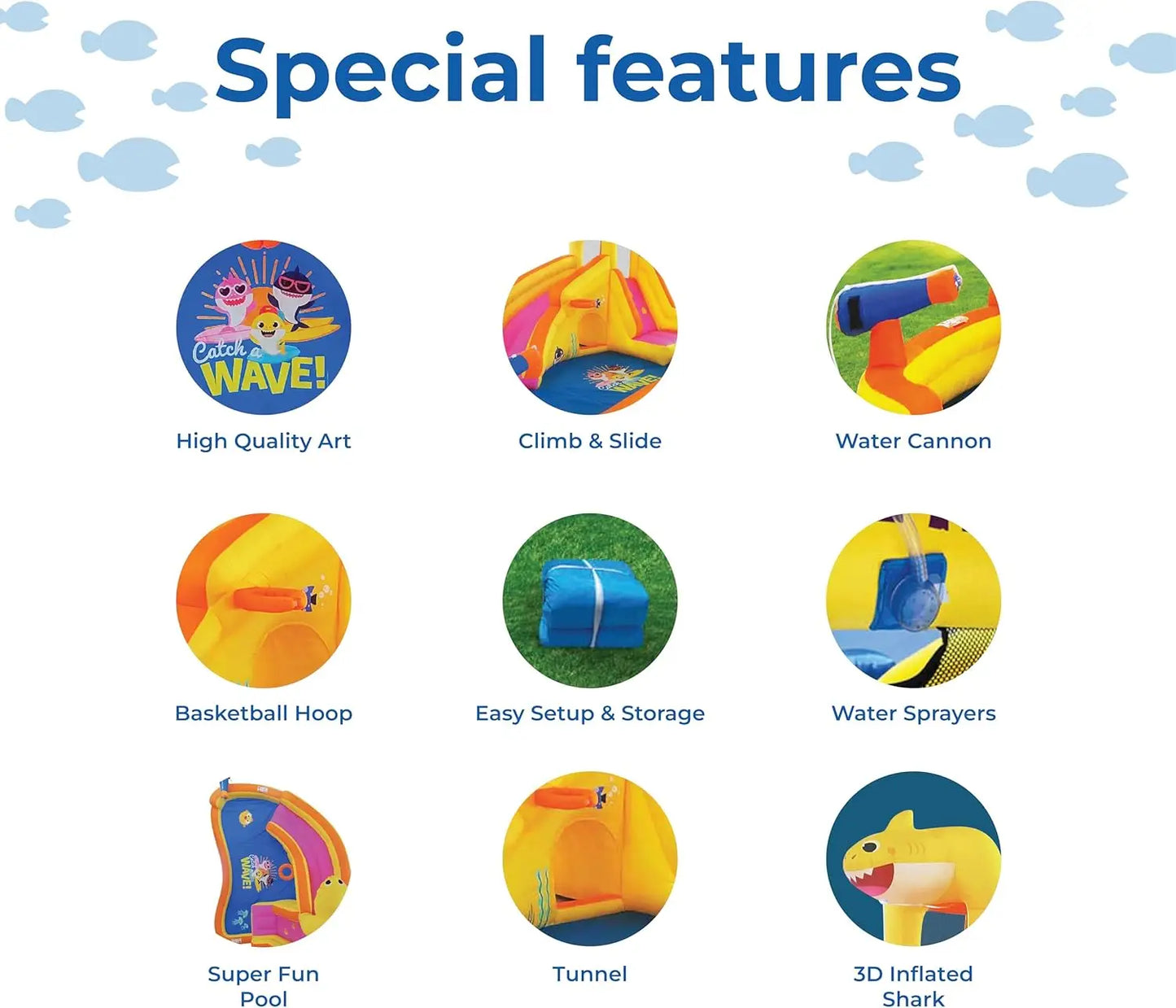 Inflatable Kids Water Slide With Pool Sprayer And Blower