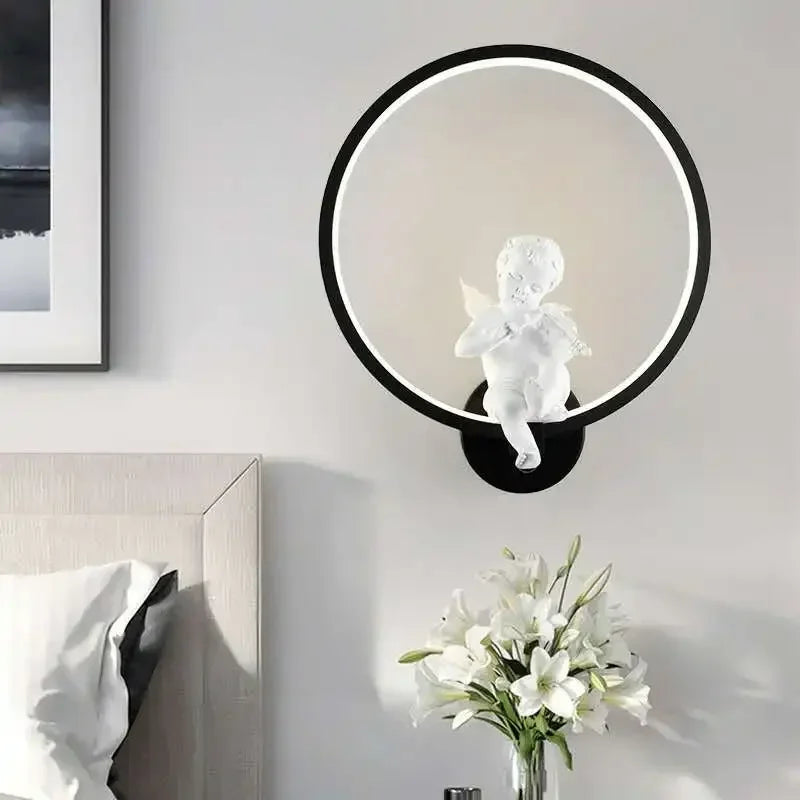 Angel Wall Lamp Led 18W Tricolor Dimming Bedside Nightlight