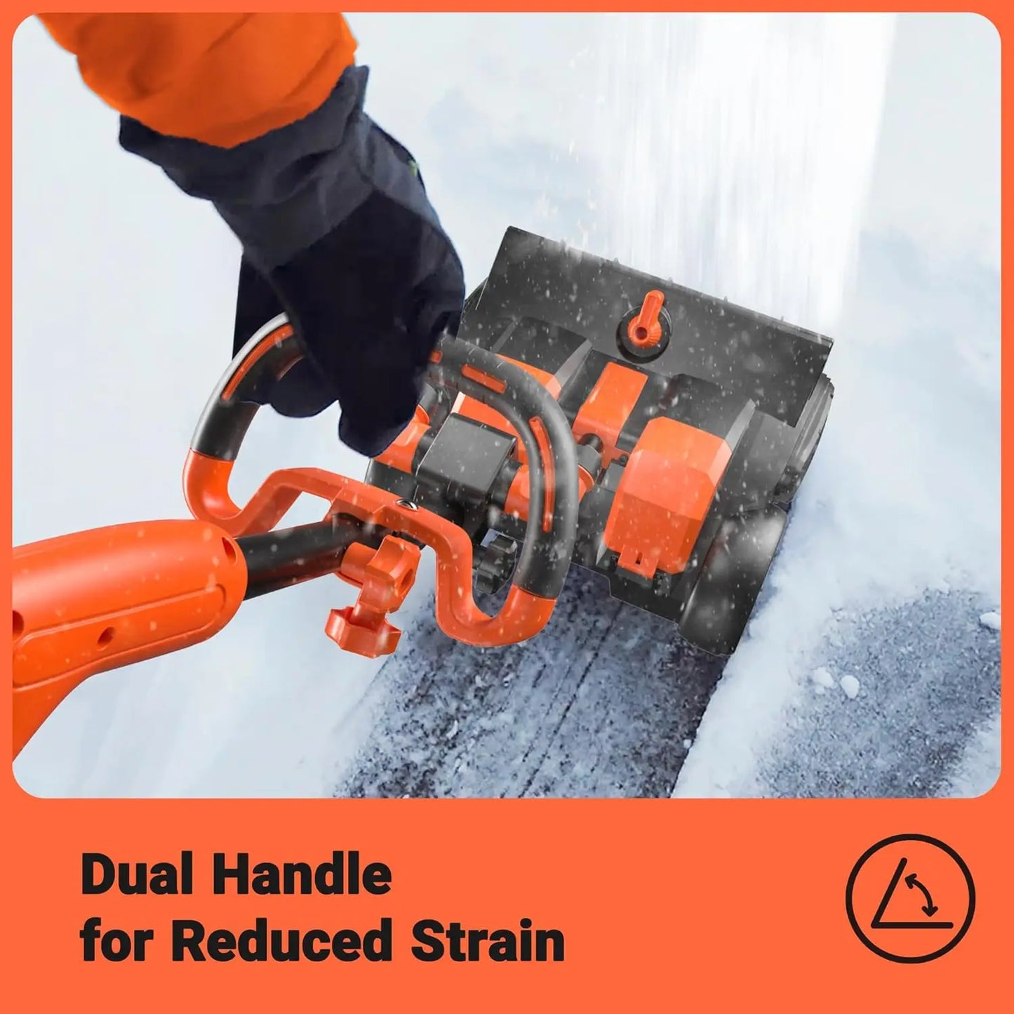 Cordless Snow Shovel 48V 16 Inch Brushless With LED Lights