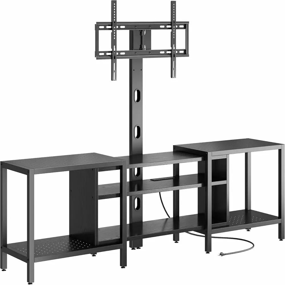 IRONCK TV Stand With Mount And Power Outlet 3 Tier Console