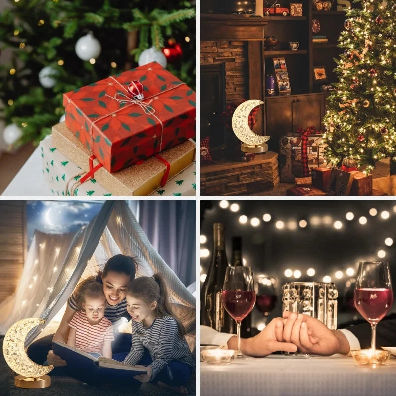 3D Moon Lamp Bedside Night Light USB Dimmable LED Glow