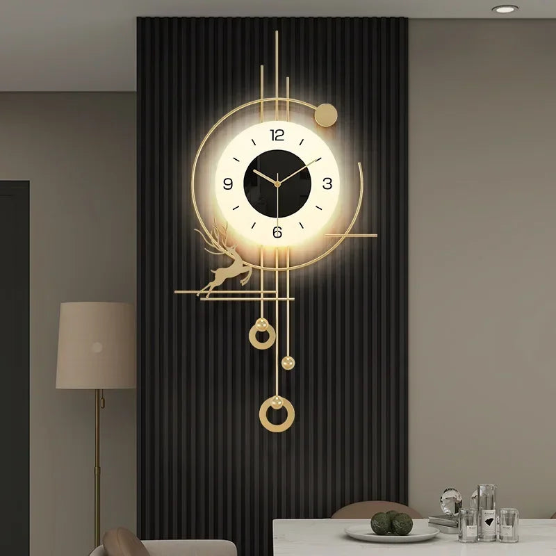 Scandinavian Xenomorph Wall Clock AestheticallyInspired Silent Creative Living Room Decor