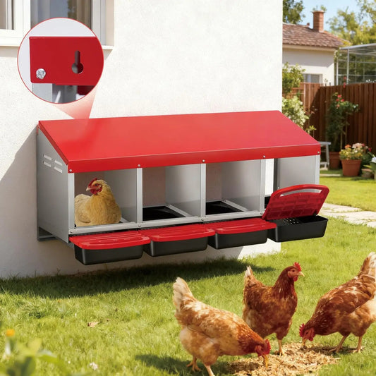TWISTER.CK Automatic Egg Collection Multi Compartment Chicken Nest Box