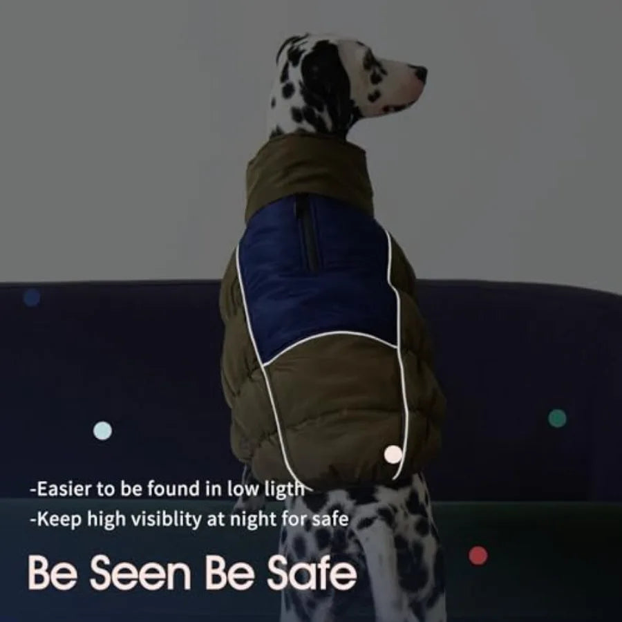 Dog Winter Coat Waterproof Fleece Jacket For Outdoor Adventures