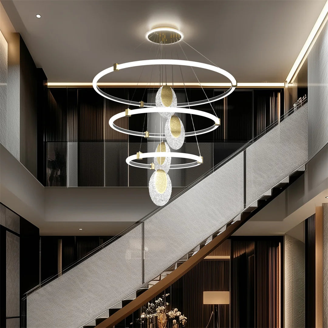 LUVODI 3 Layer LED Ceiling Chandelier Pendant Lamp Fixture