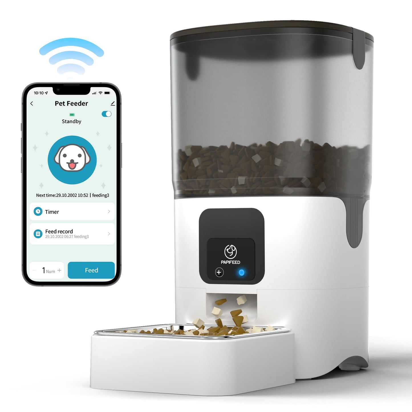 PAPIFEED Smart WiFi Cat Feeder with APP Control