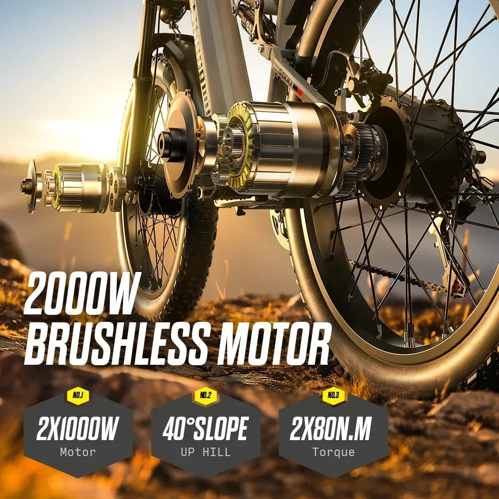 Shengmilo S600 2000W Electric Mountain Bike 26 Inch Tire