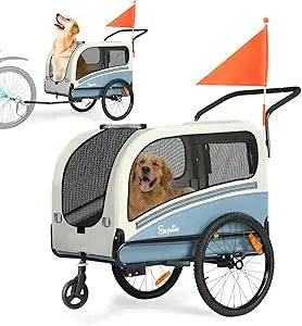 Dog Bike Trailer and Stroller for Pets Up to 88 Pounds