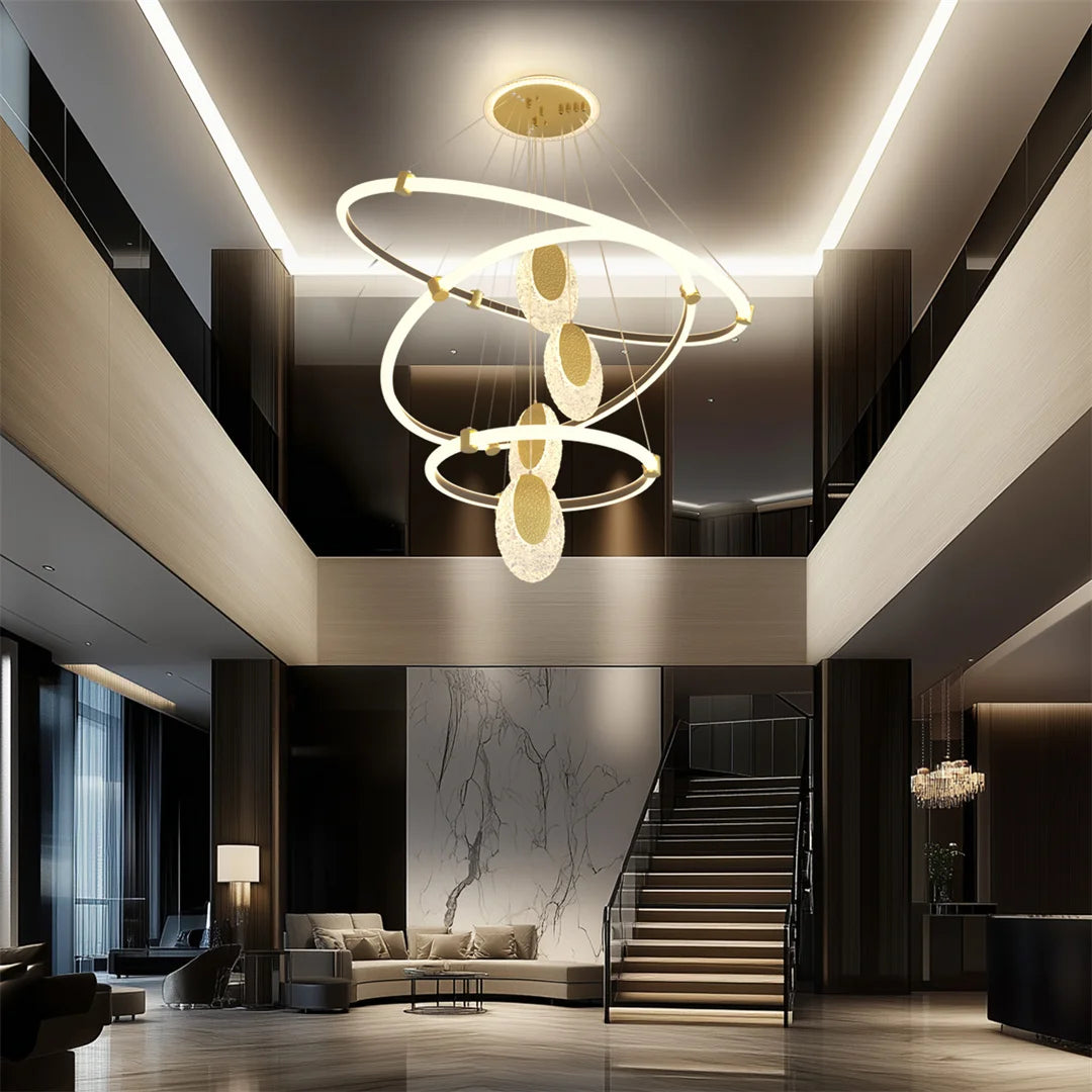 LUVODI 3 Layer LED Ceiling Chandelier Pendant Lamp Fixture
