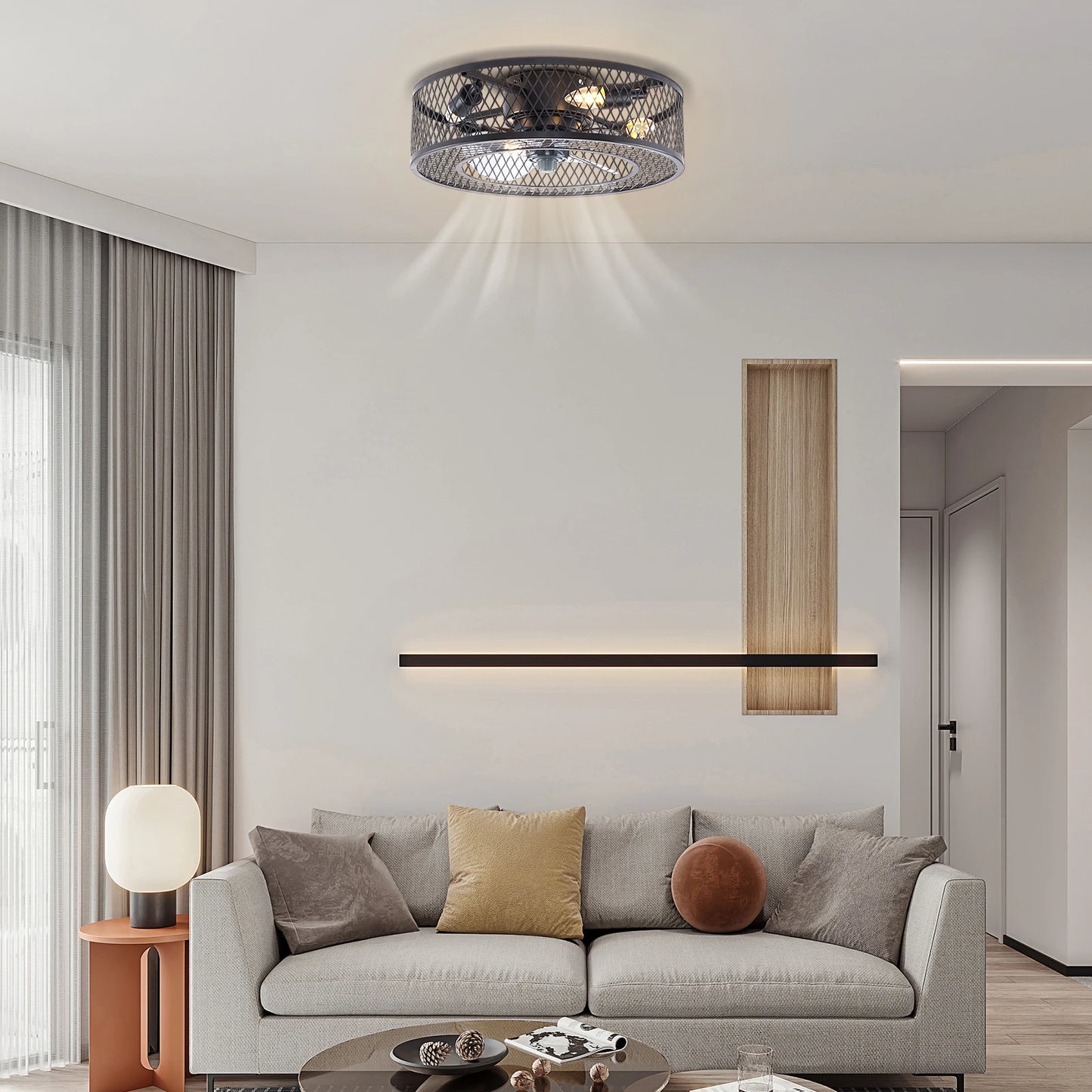 BT210 Ceiling Fan Light With Remote Control 3 Speed