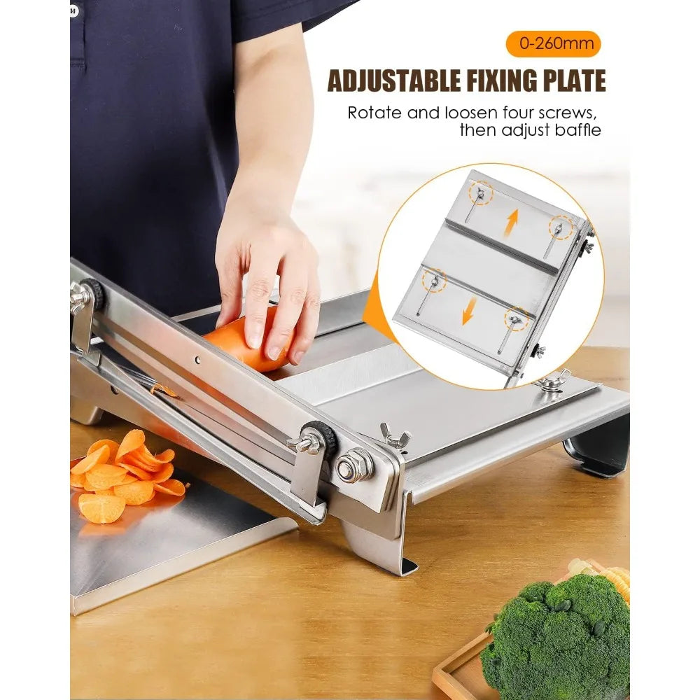 DAFIFY 2 Blade Manual Meat Ribs Chopper Slicer Bone Cutter