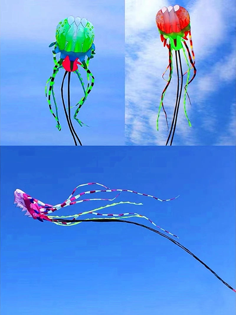 10m Jellyfish kite flying soft kite for adults kites nylon ripstop fabric octopus kite large wind kites trilobites kites factory