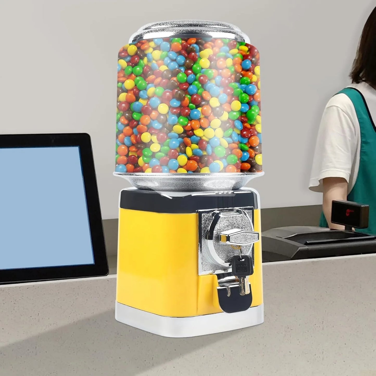 Candy Gumball Vending Machine Automatic Dispenser For Gaming Stores