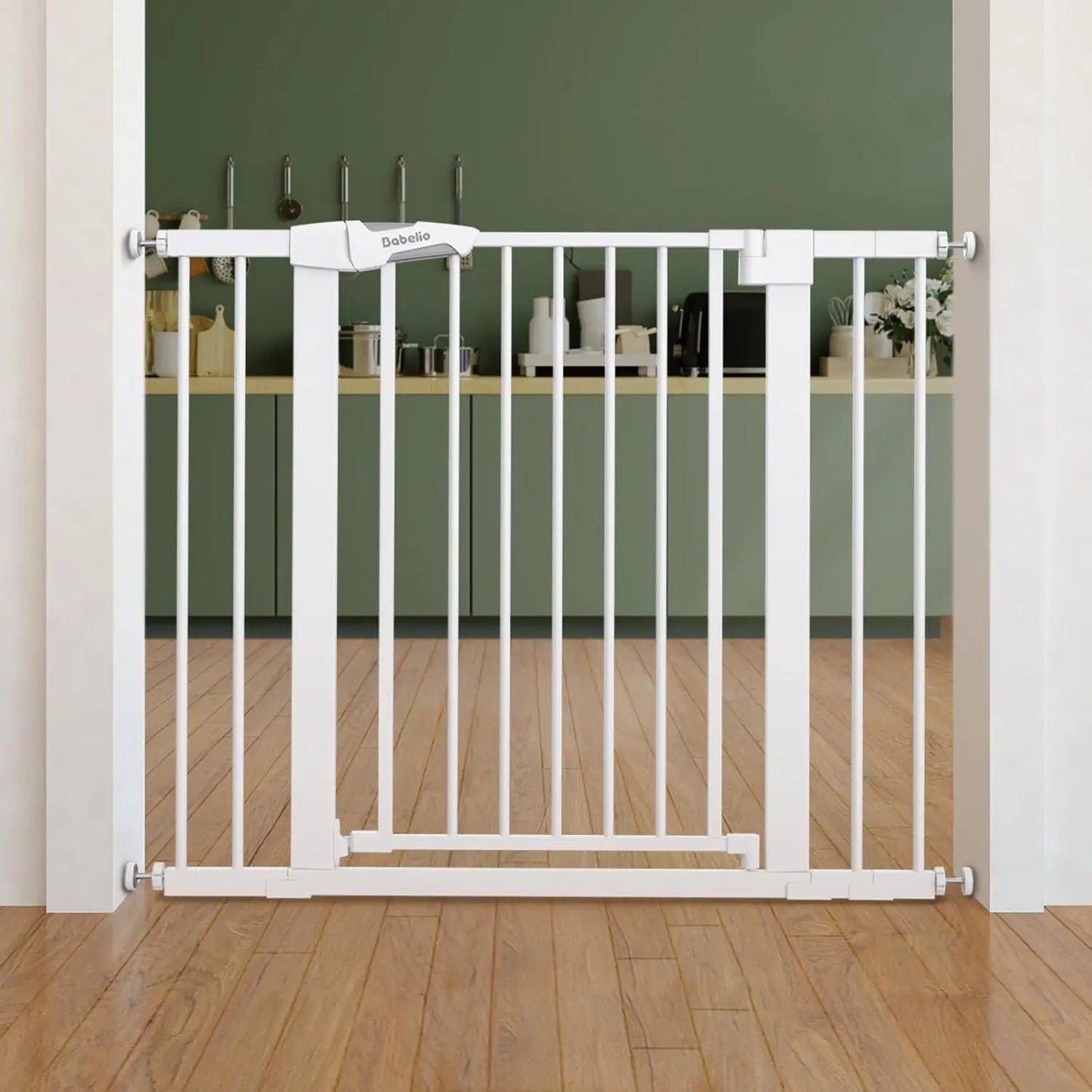 Ufsagcg Adjustable Pressure Mounted Safety Gate For Baby And Pets
