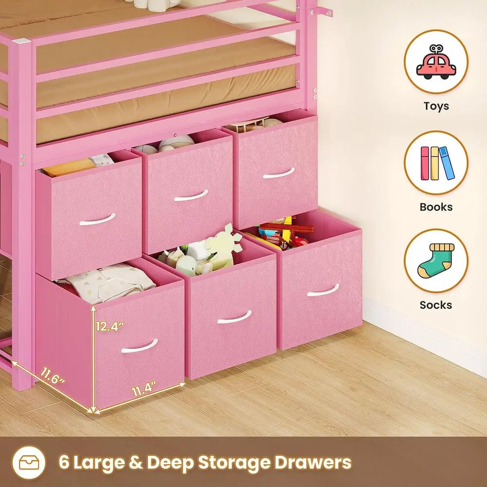 Low Loft Wood Storage Bed With Built In Led Lighting