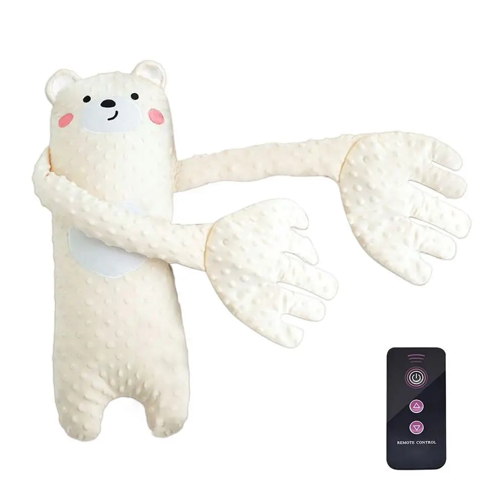 Remote Control Baby Sleep Toy Cartoon Bear Plush Soother Pillow
