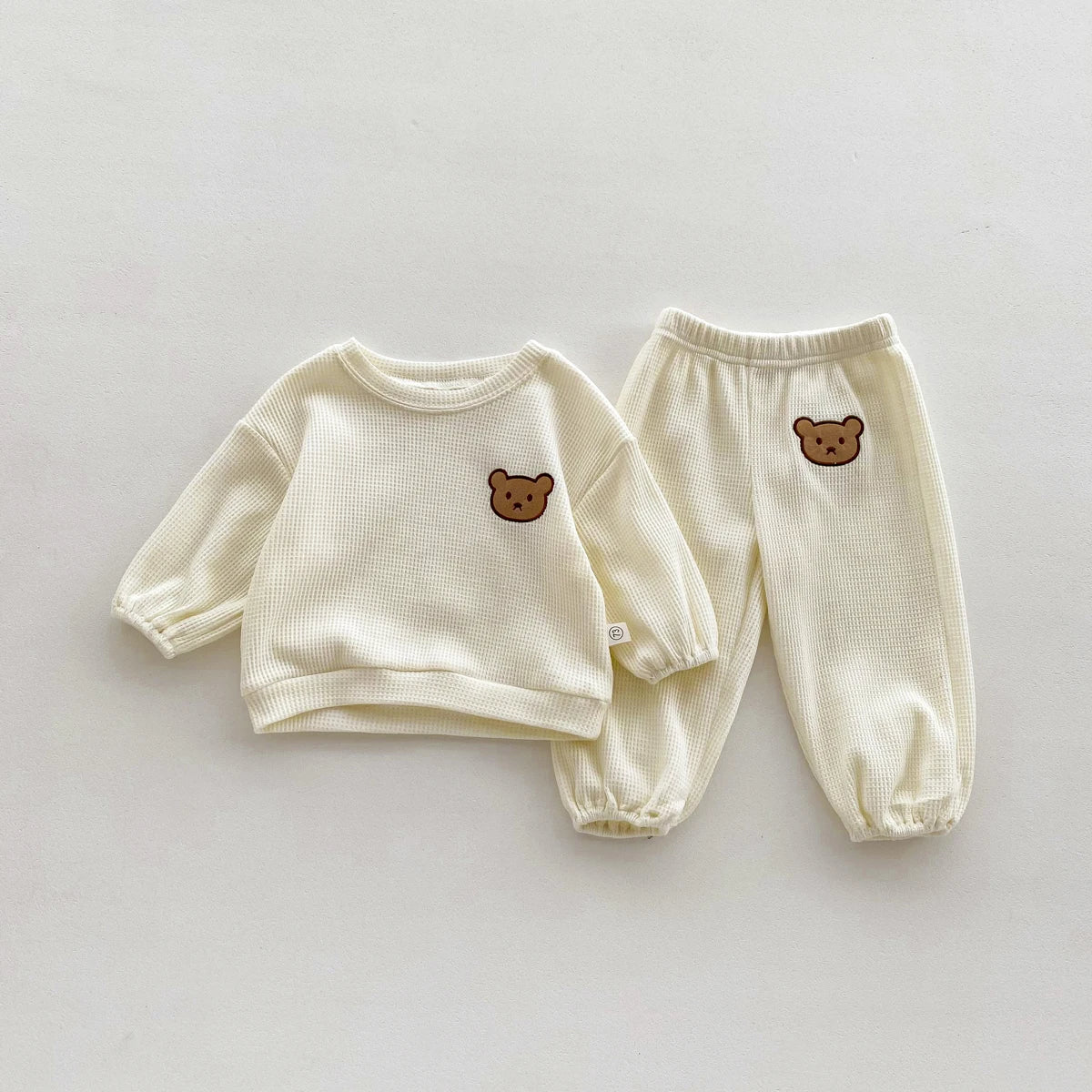 Autumn Baby Set Cartoon Bear Pullover Sweater 0 To 2 Years