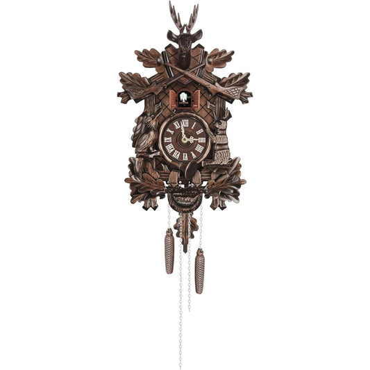 Wooden Cuckoo Clock With Pendulum Wall Clock Retro House
