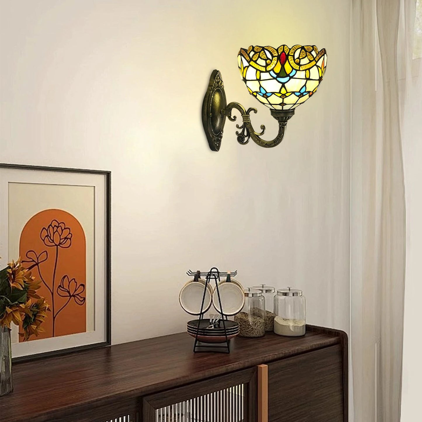 Vintage Dome Wall Lamp Indoor Handcrafted For Living Room Staircase Bedroom