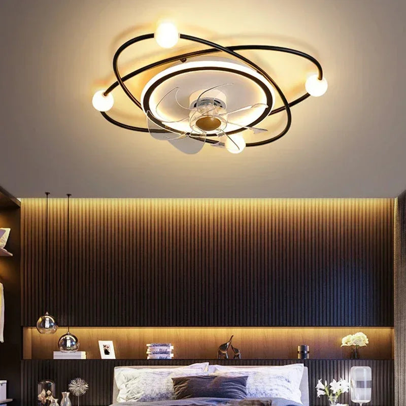 Invisible Integrated Ceiling Fan Light for Living Rooms and Bedrooms