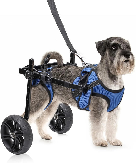 Adjustable Dog Wheelchair With All Terrain Tires Back Legs